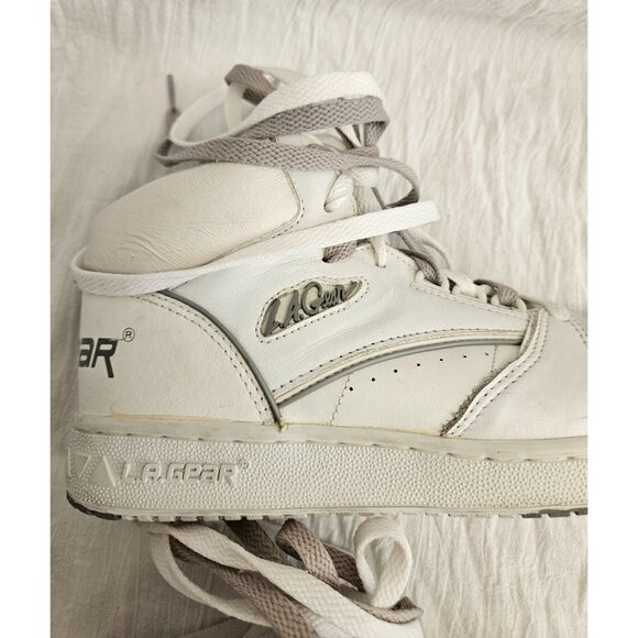 Vintage 1990's LA Gear White Hi-top OG Sneakers Women's Size US 8.5 - Picture 8 of 16